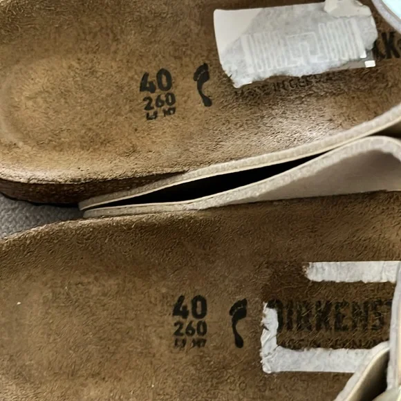 NEW Birkenstock Arizona Gold Slide Sandals Size 40 / 9 - Picture 8 of 9